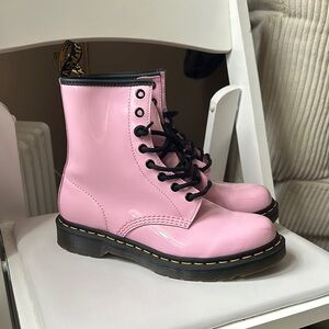 Dr. Martens Pink Lace-Up Boots